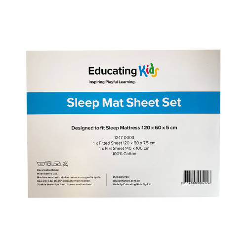 Sheet Set For Sleep Mat - 120x60x5cm - Modern Teaching Aids NZ