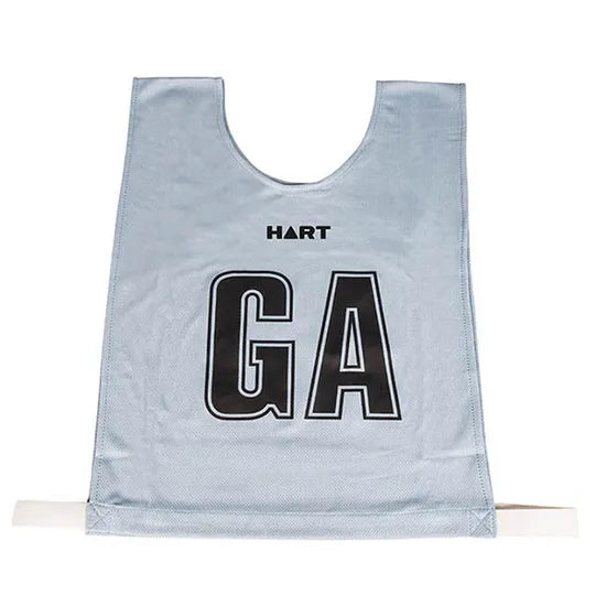 HART Mock Mesh Netball Bibs Jnr - Silver Bib/Black Letters - Modern Teaching Aids NZ