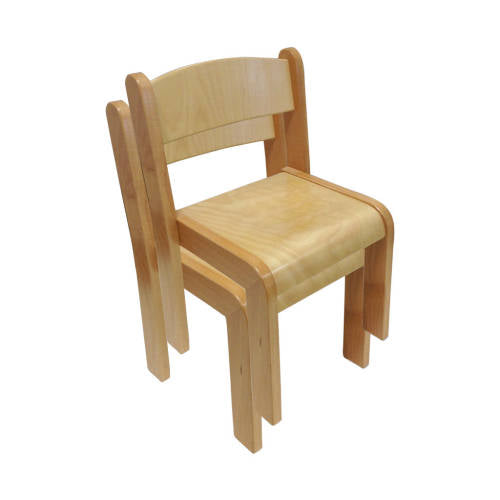Hardwood Chair Natural 35cm - Set of 2 - Modern Teaching Aids NZ