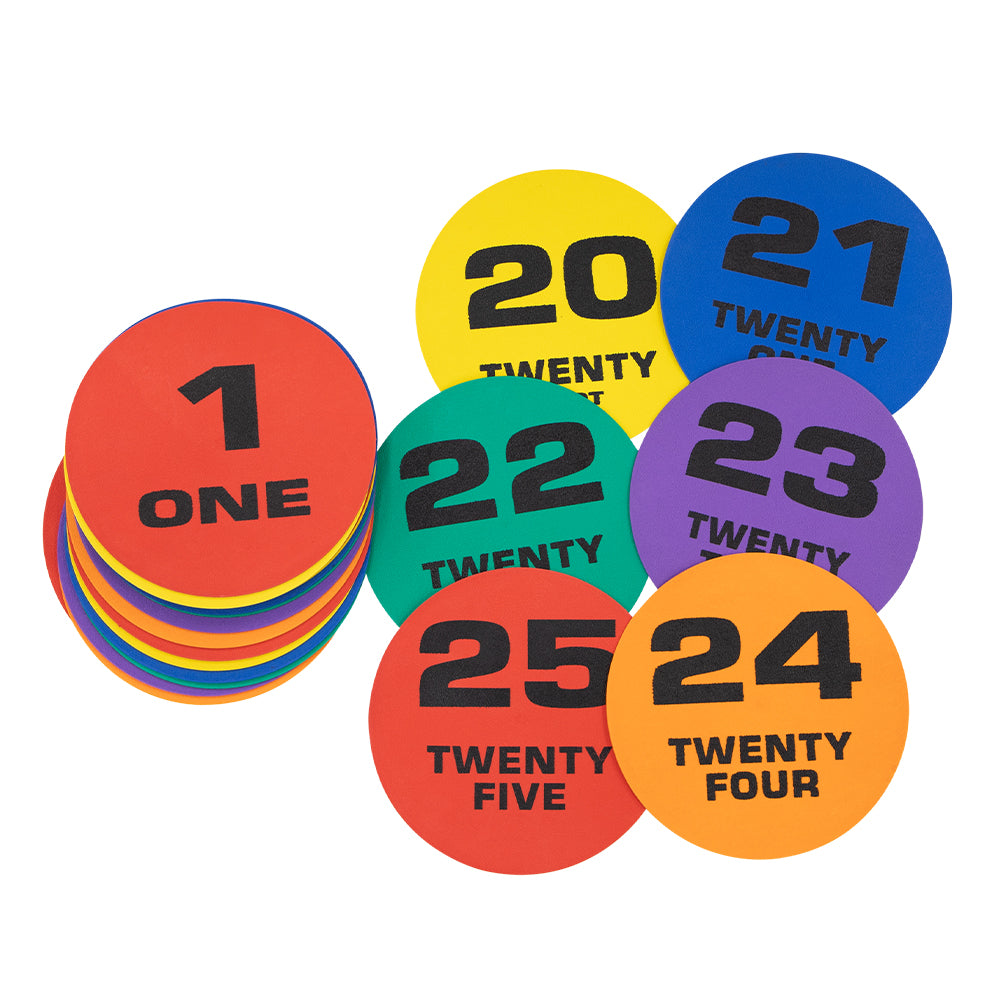 HART Marking Spot Discs Numbered 1 to 25 - Modern Teaching Aids NZ