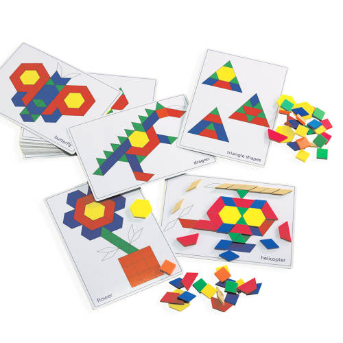 Pattern Block Picture Card Set - Modern Teaching Aids NZ