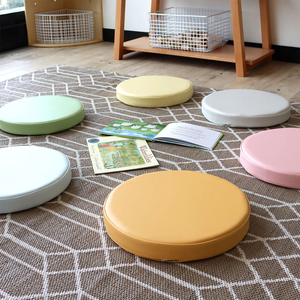 Round Floor Cushions Pastel 35 cm – 6pc - Modern Teaching Aids NZ