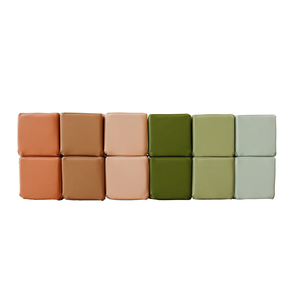 Toddler Soft Blocks 15cm Earth 12pc - Modern Teaching Aids NZ