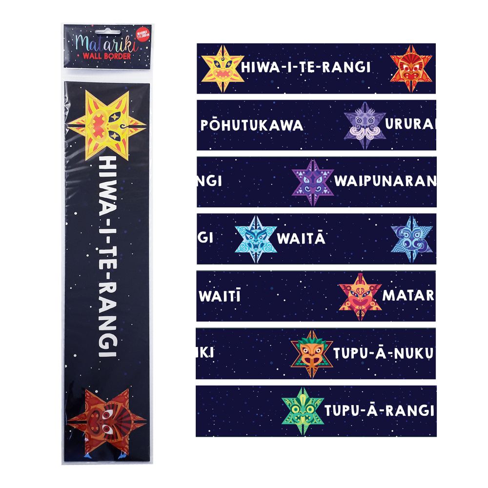 Matariki Wall Border 7shts - Modern Teaching Aids NZ