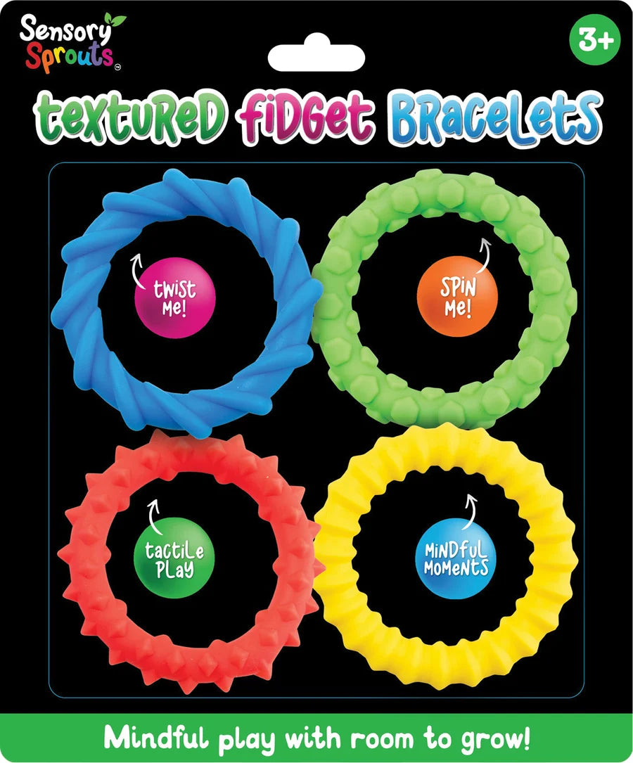 Textured Fidget Bracelets Set of 4
