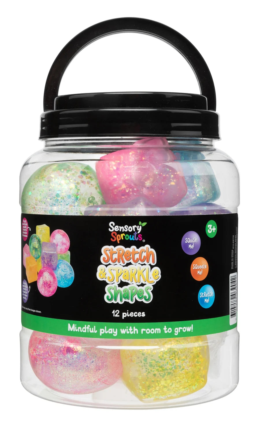 Stretch & Sparkle Shapes Jar