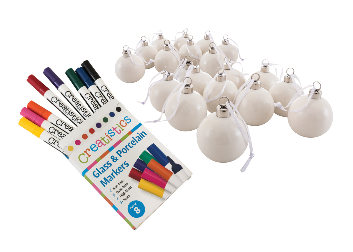 Ceramic Bauble & Marker Kit