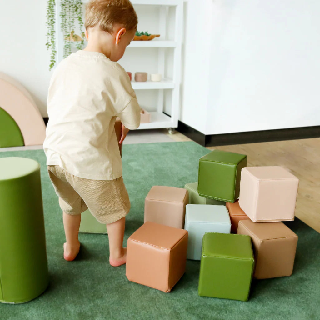 Toddler Soft Blocks 15cm Earth 12pc - Modern Teaching Aids NZ