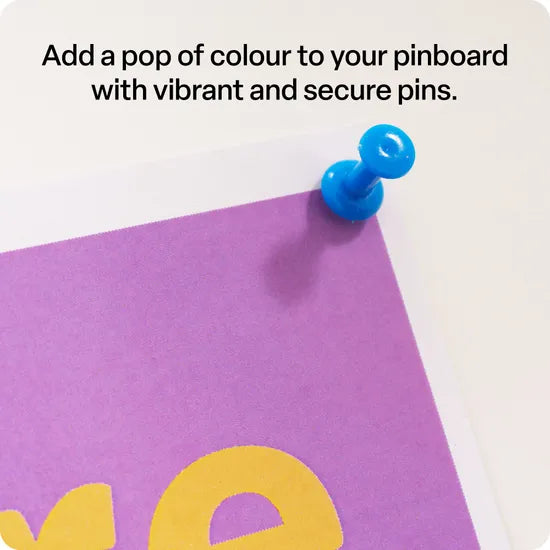Push Pins Assorted Colours - Pack of 30 - Modern Teaching Aids NZ