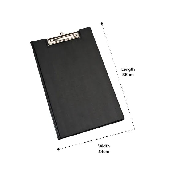 PVC Clipboard Folder Black - Modern Teaching Aids NZ