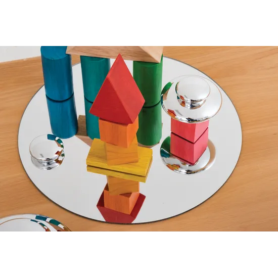 MTA Spaces - Round Table Mirrors - 30 cm - Pack of 4 - Modern Teaching Aids NZ