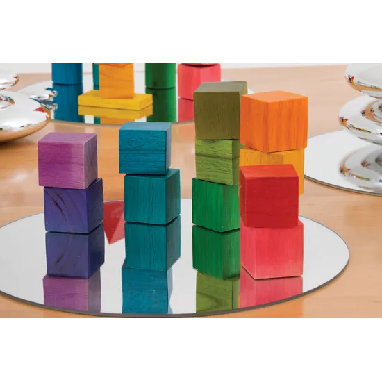 MTA Spaces - Round Table Mirrors - 30 cm - Pack of 4 - Modern Teaching Aids NZ