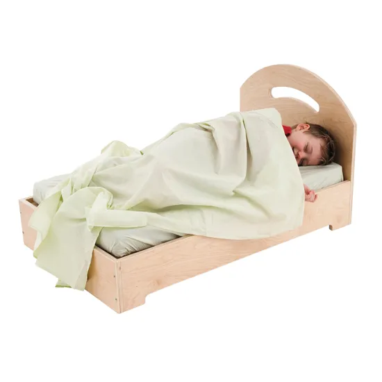 Wooden Play Bed with Mattress & Sheet Set - Modern Teaching Aids NZ