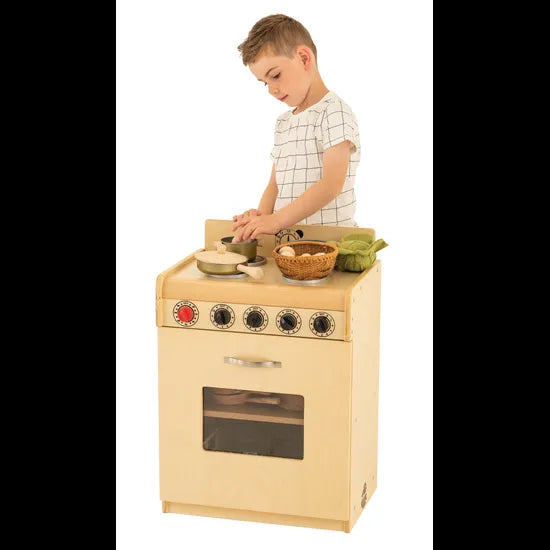 Natural Spaces Kitchen Stove Wooden 66cm High - Modern Teaching Aids NZ