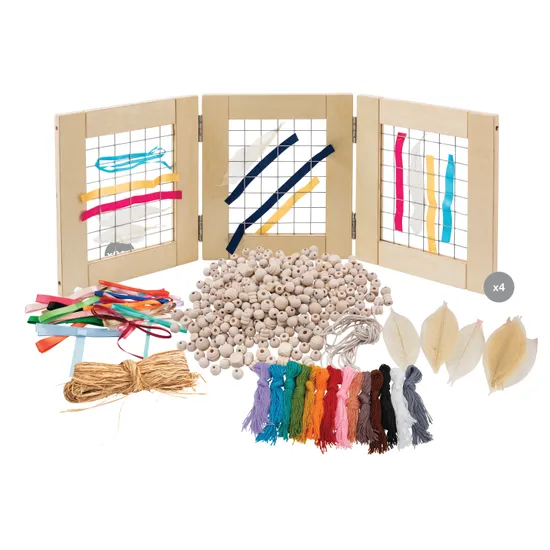 Set of 4 Weaving Frames & Accessories - Modern Teaching Aids NZ