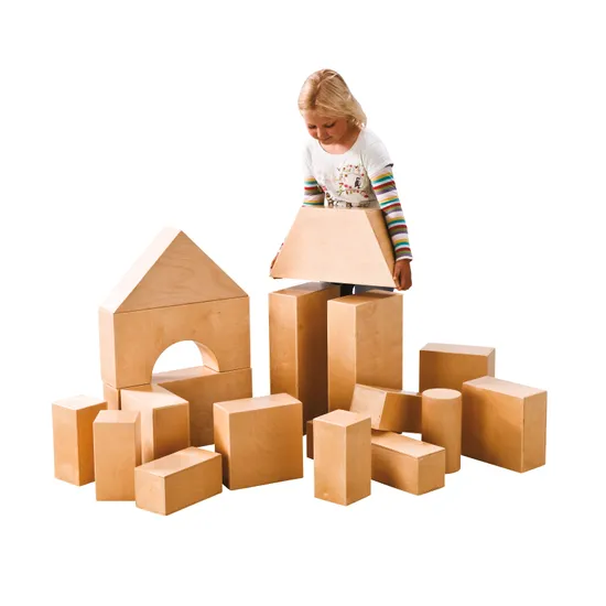 Natural Spaces Real Hollow Blocks 17 Pieces - Modern Teaching Aids NZ