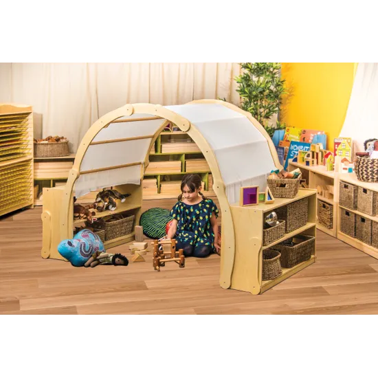 Natural Spaces - White Fabric - 220x90cm - Modern Teaching Aids NZ