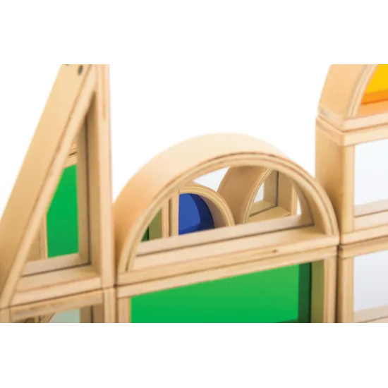 Natural Spaces - See Through Coloured Blocks -24pc - Modern Teaching Aids NZ