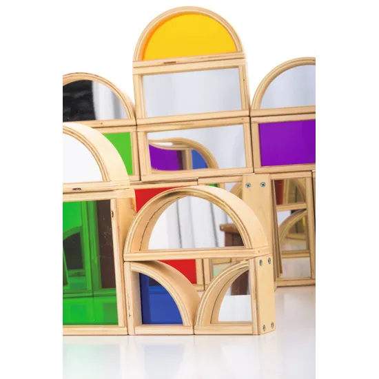Natural Spaces - See Through Coloured Blocks -24pc - Modern Teaching Aids NZ