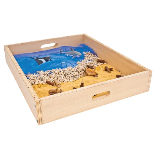 Sensory Tray with Clear Base - 50 x 60cm - Modern Teaching Aids NZ