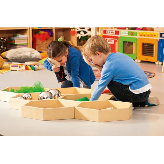 MTA Spaces - Wooden Sensory Path Stepping Stones - Pack of 7 - Modern Teaching Aids NZ