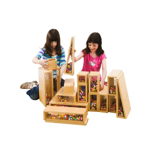 Natural Spaces Blocks with Colours 18 Pieces - Modern Teaching Aids NZ