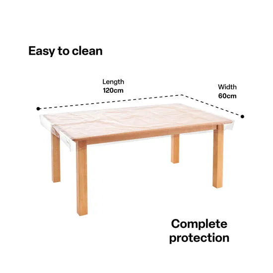 Tailored PVC Table Cover 120 x 60cm - Modern Teaching Aids NZ