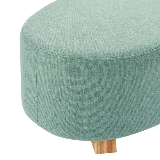 Aalto Curved Ottoman - Green