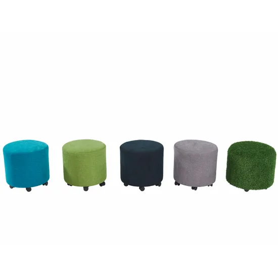 Aalto - Round Grass Ottoman - 45x45x43cm - Modern Teaching Aids NZ