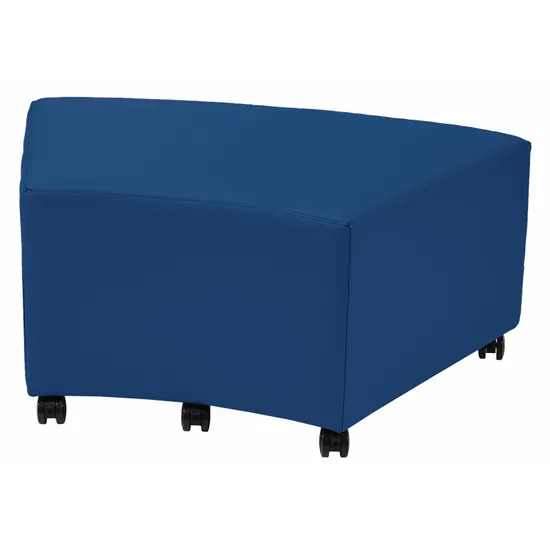 Aalto - Curved Ottoman - Steel Blue - Modern Teaching Aids NZ
