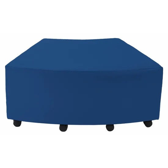 Aalto - Curved Ottoman - Steel Blue - Modern Teaching Aids NZ