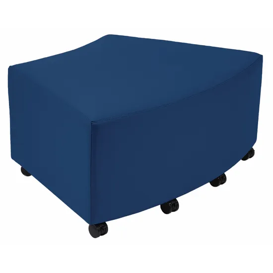 Aalto - Curved Ottoman - Steel Blue - Modern Teaching Aids NZ