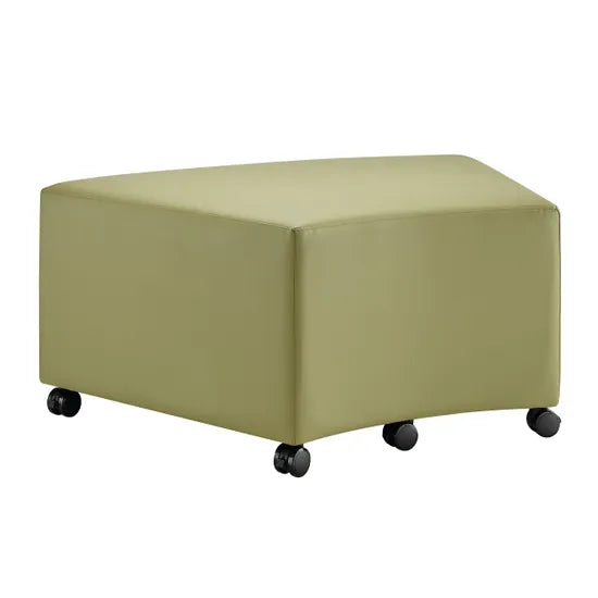 Aalto Curved Ottoman - Green