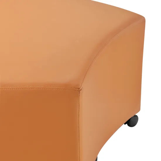 Aalto Curved Ottoman - Terracotta
