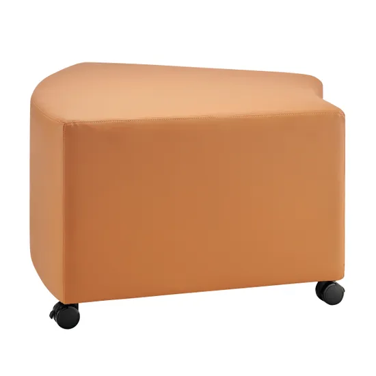 Aalto Curved Ottoman - Terracotta