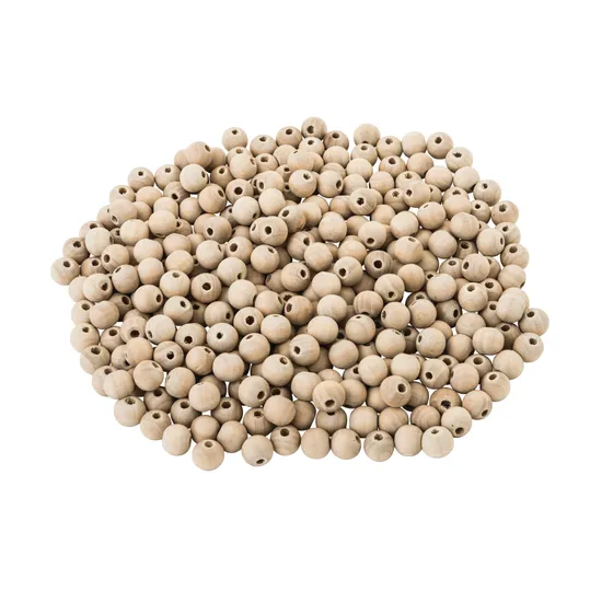 Plain Wooden Beads - Pack of 300 - Modern Teaching Aids NZ