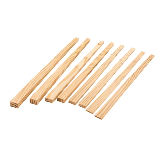 Hardwood Clay Strips - Pack of 8 - 60cm Long - Modern Teaching Aids NZ