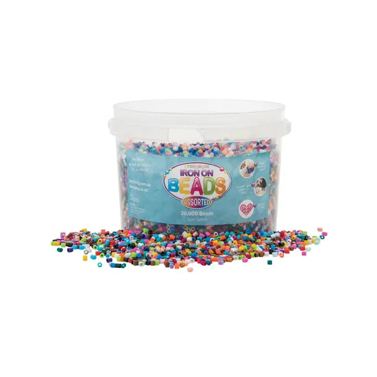 Creatistics Assorted Iron On Beads 5 mm- Pack of 20000 - Modern Teaching Aids NZ