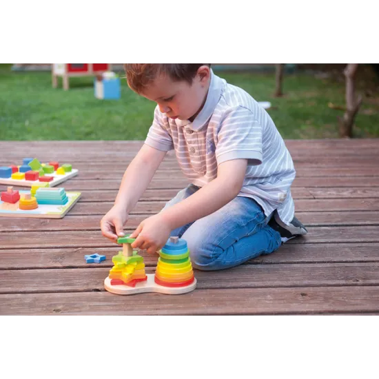 Rainbow Stackers 19 Pieces - Modern Teaching Aids NZ