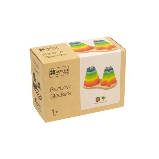 Rainbow Stackers 19 Pieces - Modern Teaching Aids NZ
