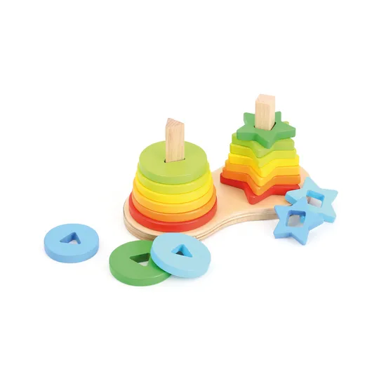 Rainbow Stackers 19 Pieces - Modern Teaching Aids NZ