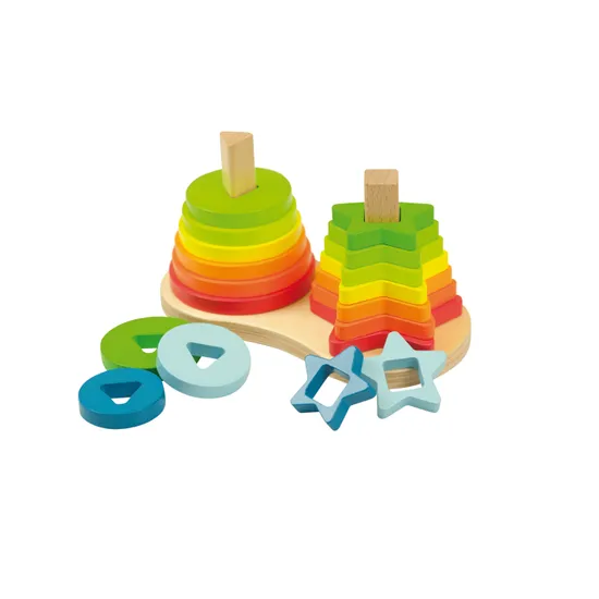 Rainbow Stackers 19 Pieces - Modern Teaching Aids NZ