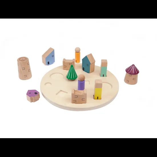 3D Puzzle Village Block Play Set - Modern Teaching Aids NZ