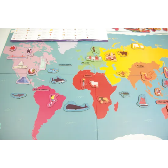 Hello World Magnetic Map - Modern Teaching Aids NZ