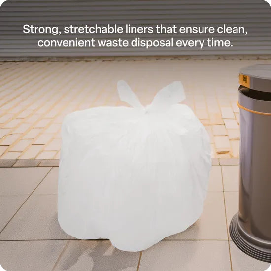 White Kitchen Tidy Bags 18L - Roll of 50 - Modern Teaching Aids NZ