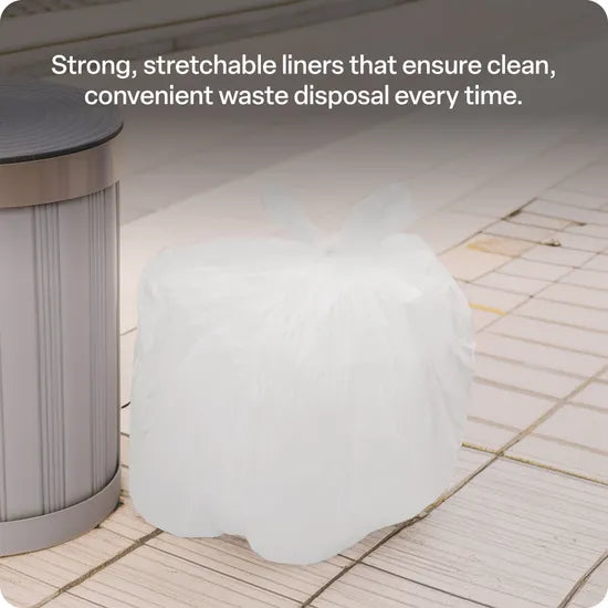 White Kitchen Tidy Bags 36L - Roll of 50 - Modern Teaching Aids NZ