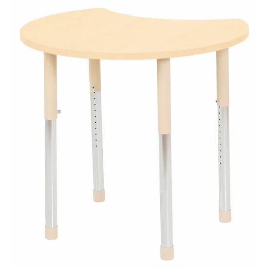 Aurum Spaces - Cut Away Table - 85 x 72 cm - Natural - 57-79.5 cm - Modern Teaching Aids NZ