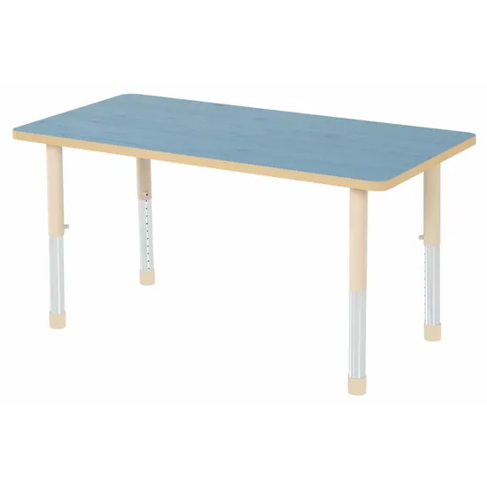 Aurum Spaces - Rectangle Table - 120 x 60 cm - Blue - 39-61.5 cm - Modern Teaching Aids NZ
