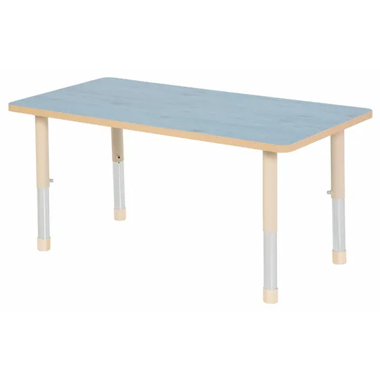 Aurum Spaces - Rectangle Table - 120 x 60 cm - Blue - 57-79.5 cm - Modern Teaching Aids NZ