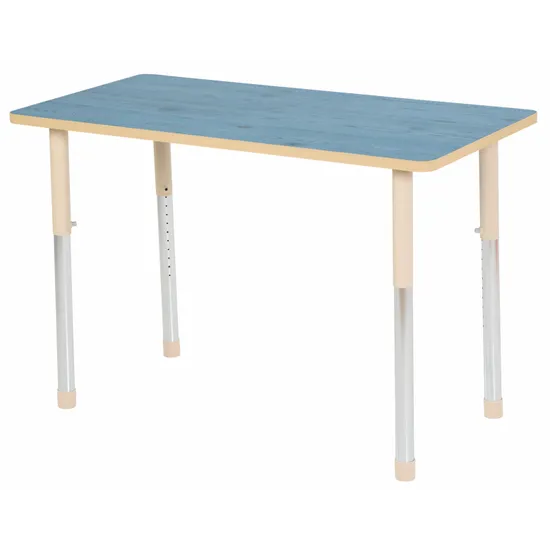 Aurum Spaces - Rectangle Table - 120 x 60 cm - Blue - 57-79.5 cm - Modern Teaching Aids NZ
